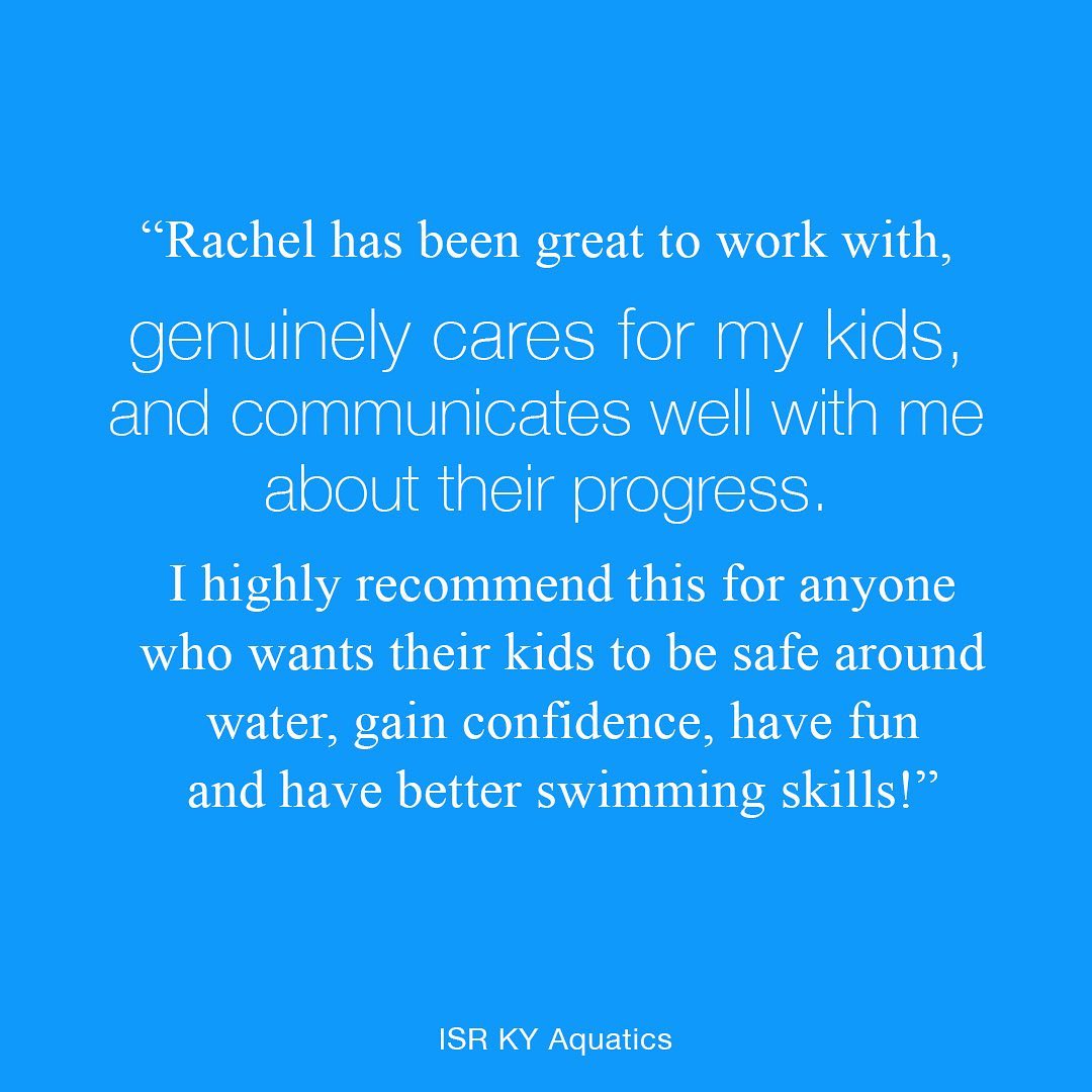 “The first reason I enrolled my children in ISR was for safety and the peace of mind of knowing they would have the skills to survive accidentally falling in water, but they have gained so much more! They look forward to lessons, and my oldest especially has thrived learning new skills with a love of swimming. Rachel has been great to work with, genuinely cares for my kids, and communicates well with me about their progress. I highly recommend this for anyone who wants their kids to be safe around water, gain confidence, have fun, and have better swimming skills!” ️

Register your little one for our spring sessions now before they fill up. Visit the link in our bio today!
